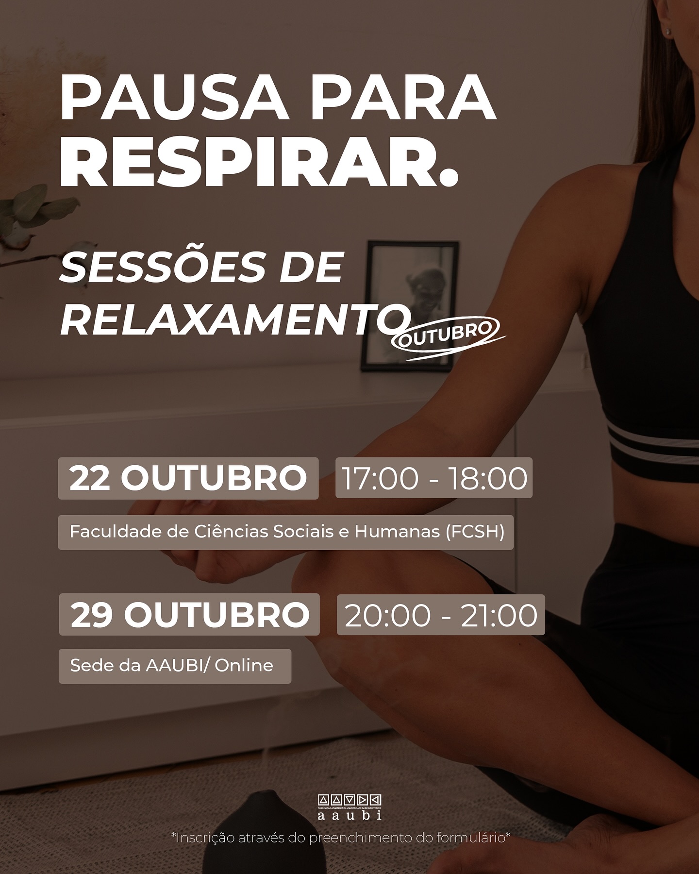 Sessões de Relaxamento – Pausa para Respirar!